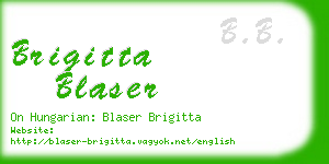 brigitta blaser business card
